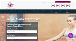 Desktop Screenshot of holistictherapiesdirectory.com